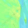Топографическая карта Тискино, высота, рельеф