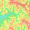 Топографическая карта Большая Уса, высота, рельеф