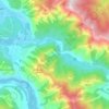 Топографическая карта Чемал, высота, рельеф