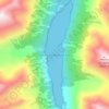 Топографическая карта озеро Кучерлинское, высота, рельеф
