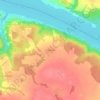 Топографическая карта Скородумка, высота, рельеф